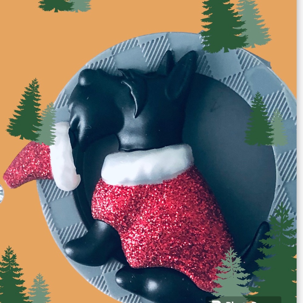 Bath and Body Works Holidog Scottie Scentables Car Freshener Clip